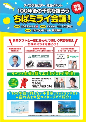 「100年後の千葉を語ろう ちばミライ会議！」