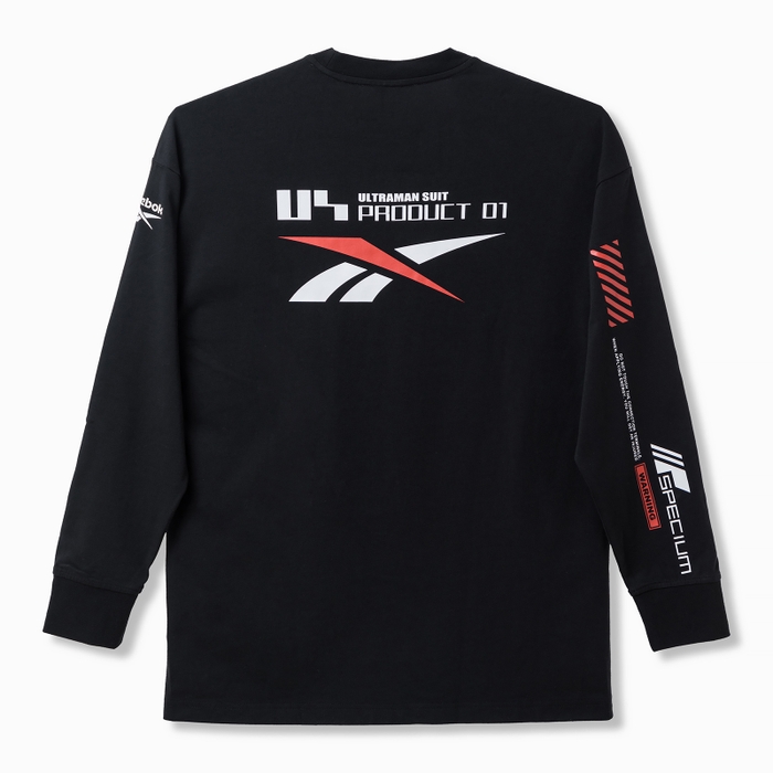 Reebok × ULTRAMAN Long sleeveTEE (黒/背面)
