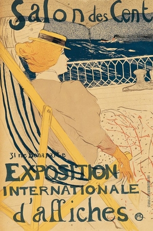 アンリ・ド・トゥールーズ＝ロートレック《サロン・デ・サン　54号室の女性船客（第３ステート）》1895年