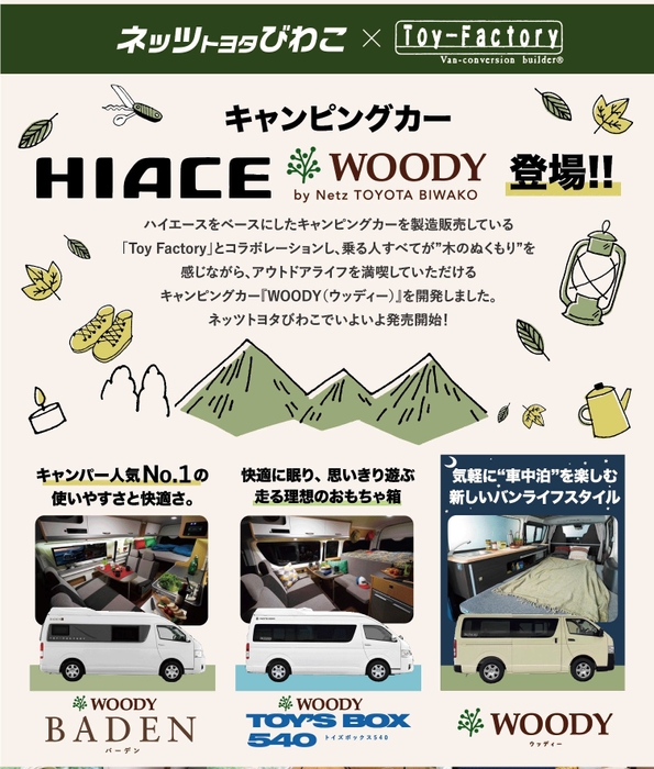 キャンピングカー「WOODY」