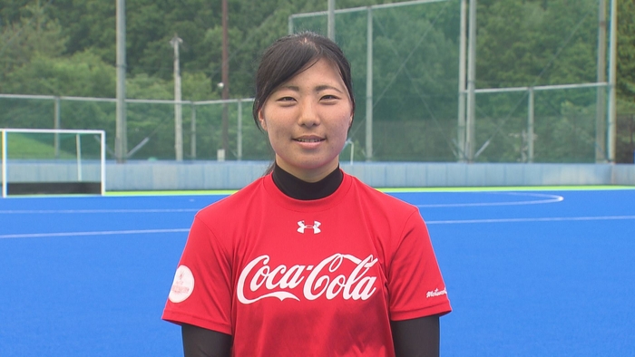 松本夏波選手(コカ・コーラレッドスパークスホッケー部)