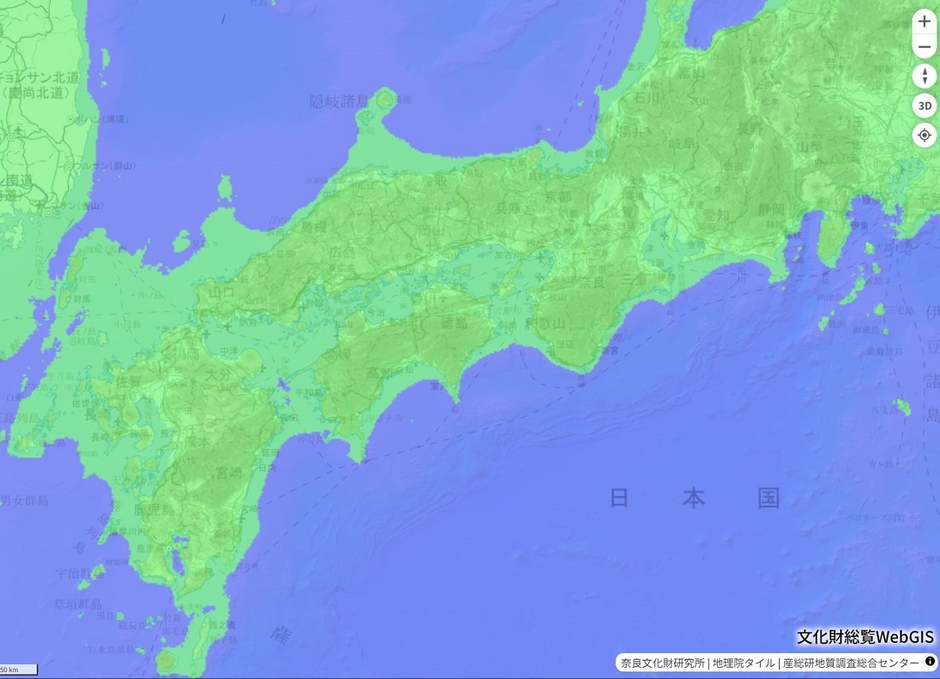 後期旧石器時代の状況(-120m)