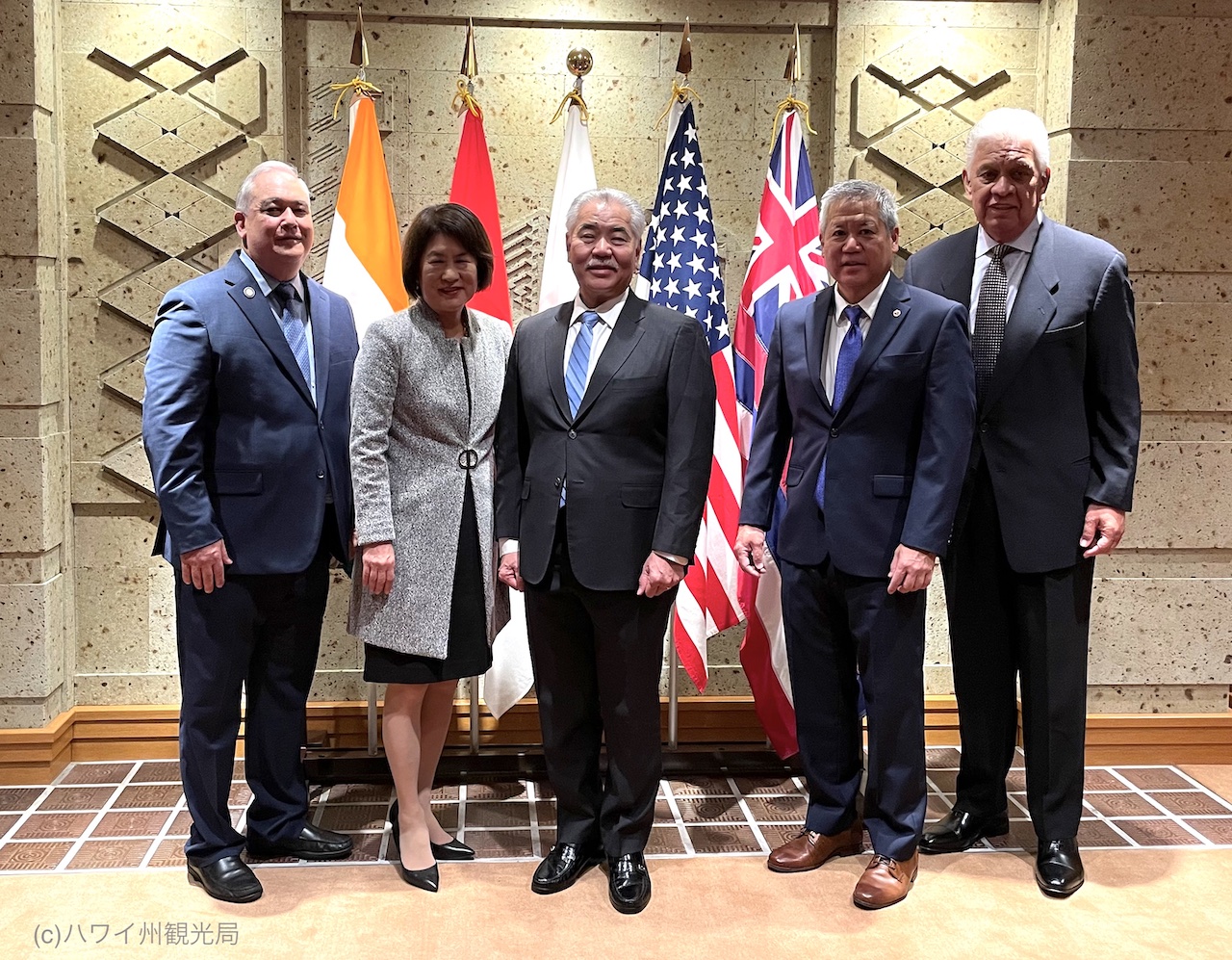 ハワイ州知事、代表団を率いて来日