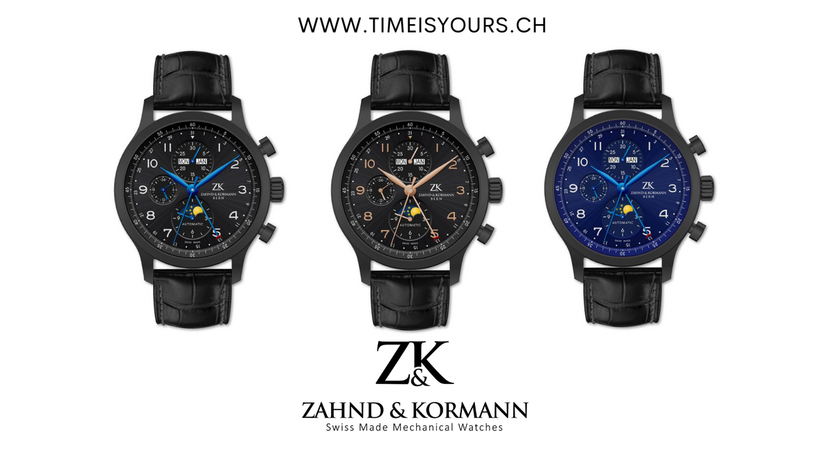 Z&K スイスメイド新鋭ブランドの機械式腕時計、クラウドファンディング 