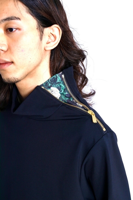 Side Open High Neck