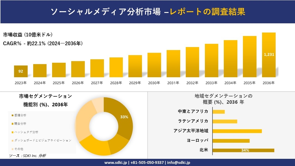 世界のソーシャルメディア分析市場の概要