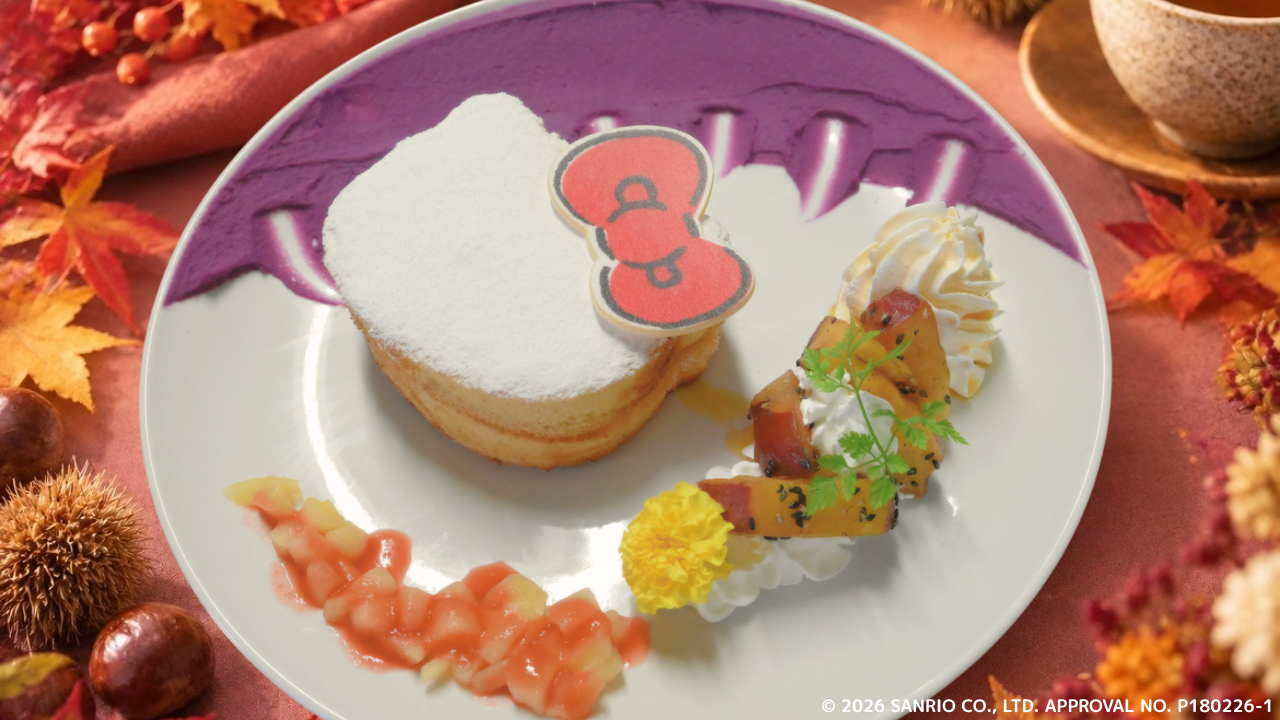 ハローキティがキュートなモンスターに変身!?
「HELLO KITTY SHOW BOX」秋限定パンケーキ
10月1日より提供開始