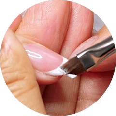 弧を描くフレンチ