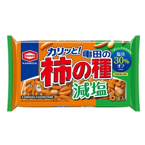 『164g 減塩 亀田の柿の種 6袋詰』
