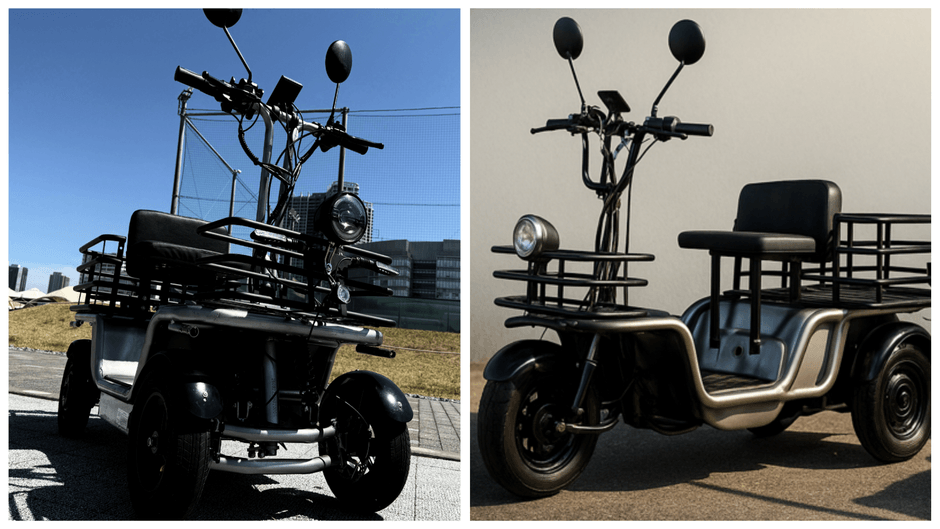 エレカーゴと開発中の三輪モデル
