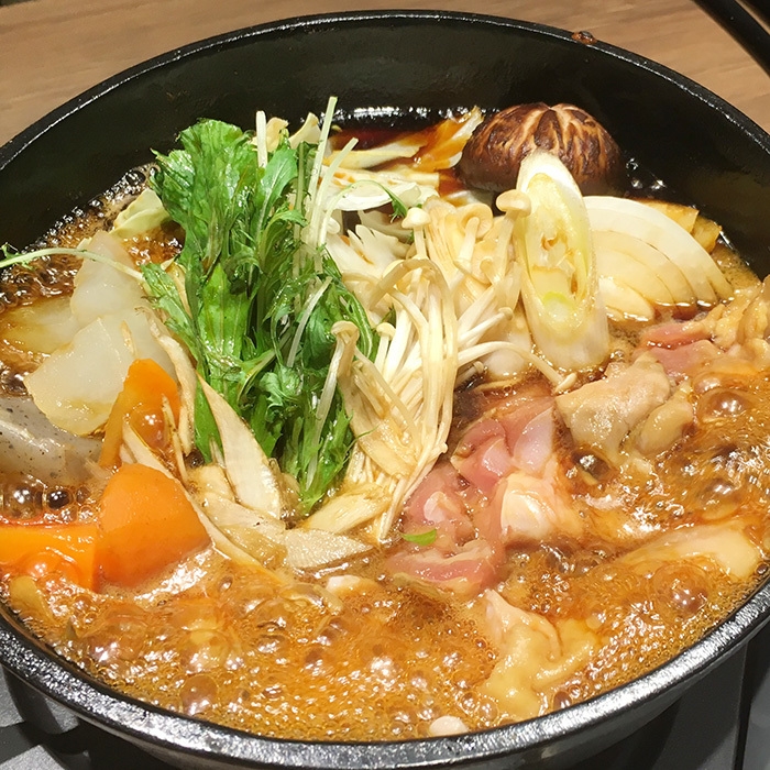 軍鶏すき鍋 一人前990円