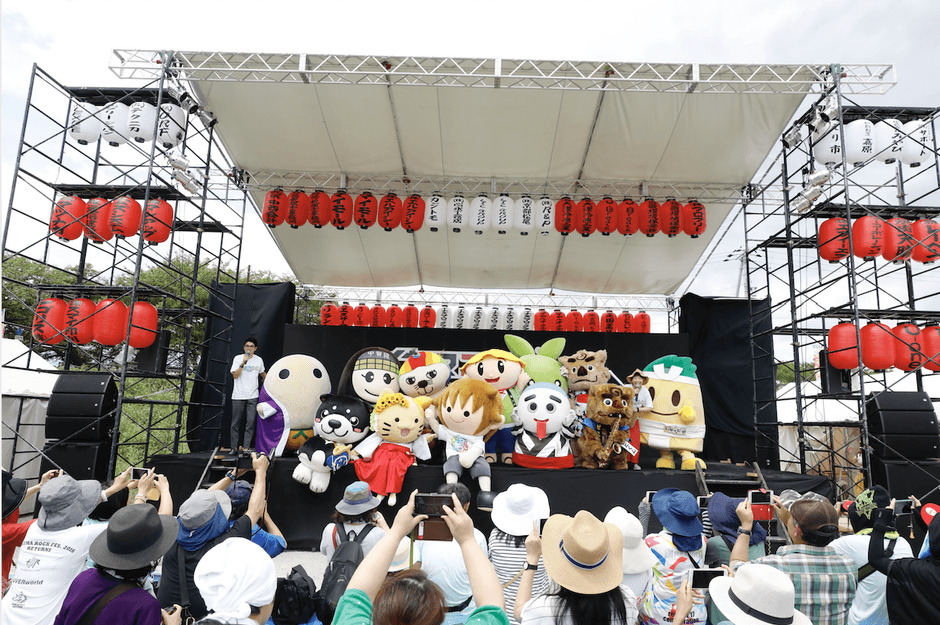 昨年のキャラショーの模様