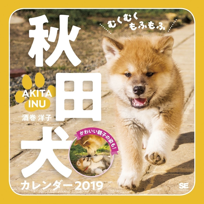 むくむくもふもふ 秋田犬 カレンダー 2019(翔泳社)