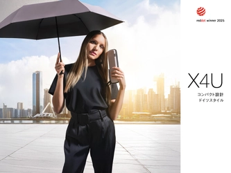 ドイツの傘ブランド「Knirps(クニルプス)」、 3月16日「折りたたみ傘の日」に新プロダクト「X4U」販売開始