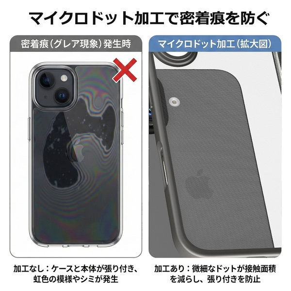 【密着痕無し】マイクロドット加工を施し、密着痕を防ぎます。