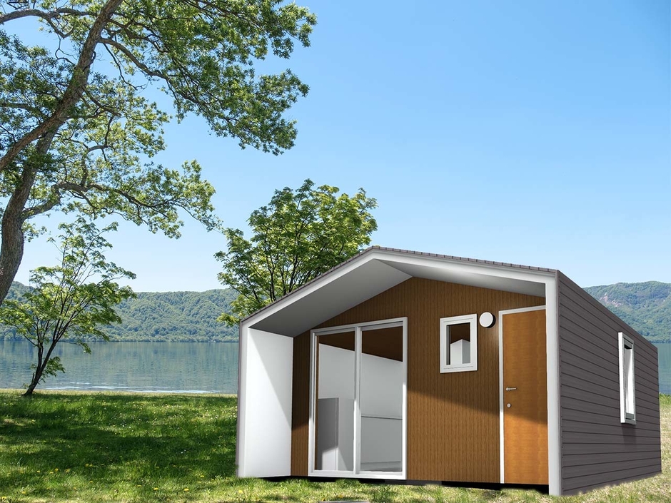 小屋風ユニットハウス・19.8m2/本体価格330万円(税込)～