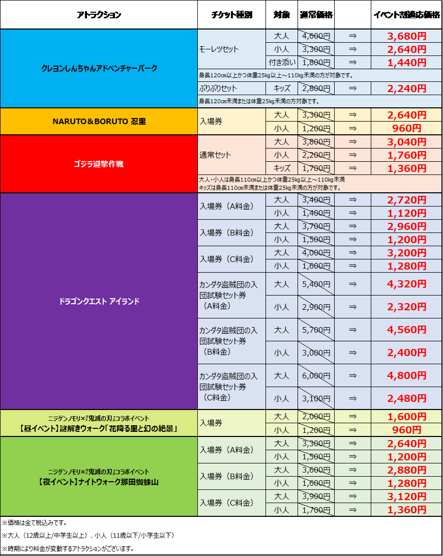 全てのアトラクションチケットが20％OFF‼ 『ニジゲンノモリ イベントワクワク割チケット』 12月7日（水）より公式webチケットセンターにて販売開始  | NEWSCAST