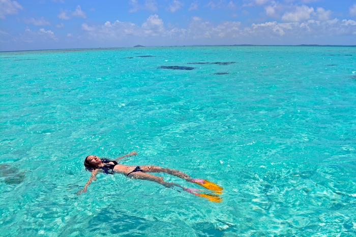 幻の大陸で感動のシュノーケル体験を