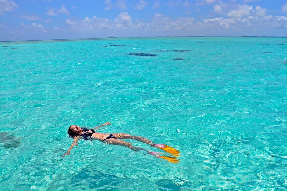 幻の大陸で感動のシュノーケル体験を