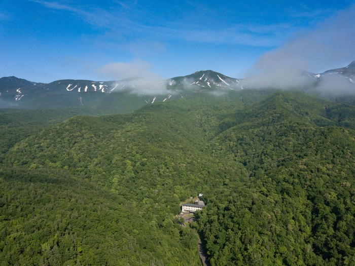 ホテル地のはて遠景(ドローン撮影)