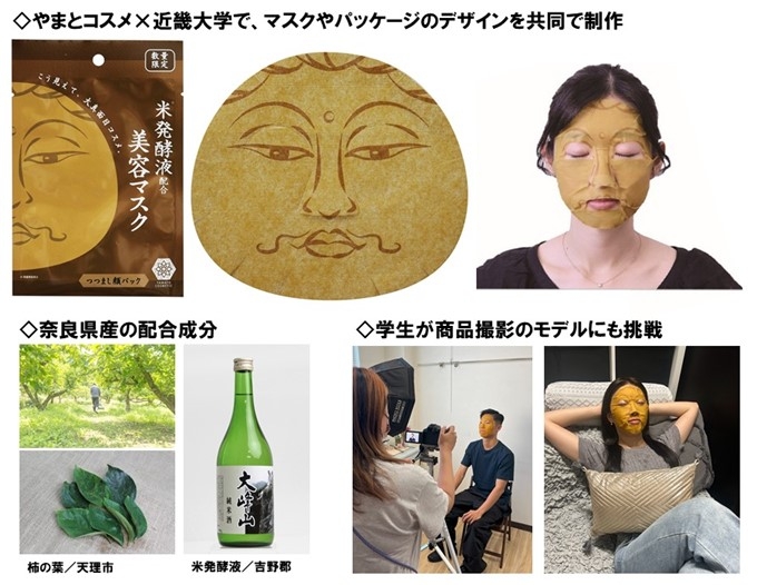 新商品「やまとcosmetic米発酵液配合美容マスク　つつまし顔ver」