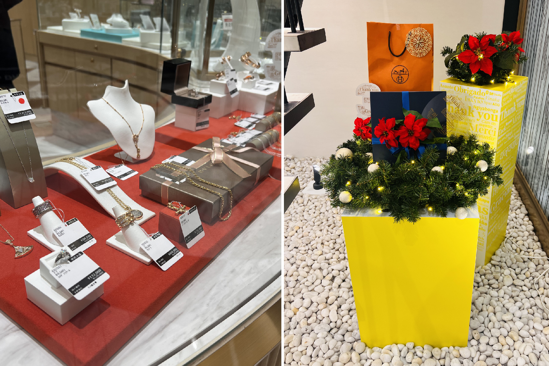 バッグ&ジュエリーフロア:店内装飾