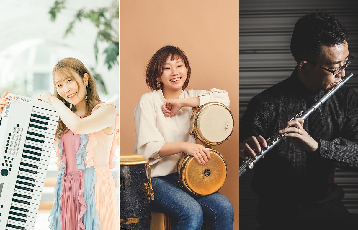 Sunny Notes Trio・太田和孝(Flute) ・川本恭子(Perc) ・竹内彩華(Piano)