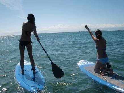 SUPボードで海上さんぽ