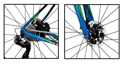 ディスクブレーキ設置部分