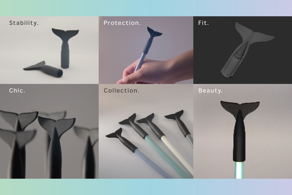 尾ひれの鉛筆キャップTail Line(2)