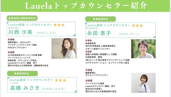 Lauleaトップカウンセラー