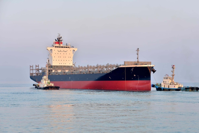 First new 1,900 TEU container carrier built at TSUNEISHI SHIPBUILDING’s Philippines site