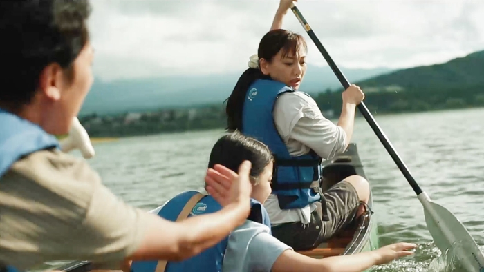 河口湖上の貴重な撮影