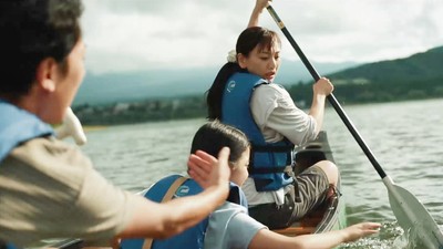 河口湖上の貴重な撮影