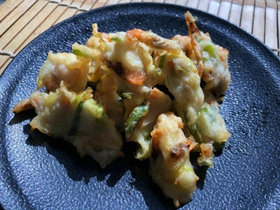 剛田商店&魚竹蒲鉾店/スジエビとネギのちぎり天
