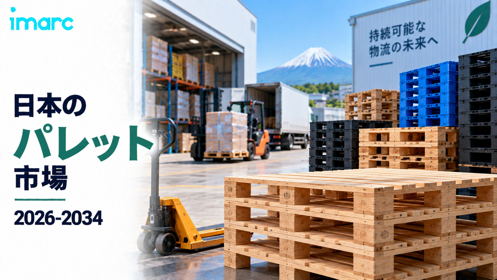 日本パレット市場、2034年までに4.67ビリオン米ドルを超えると予想、1.82%のCAGRで