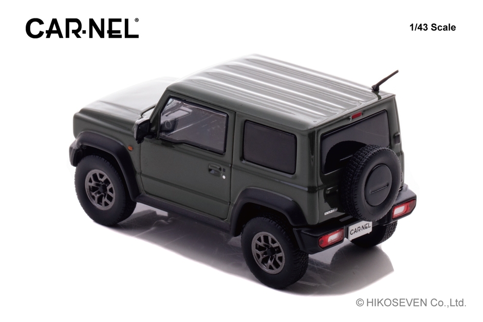 CARNEL 1/43 スズキ ジムニー シエラ JC (JB74W) 2018 Jungle Green：左後