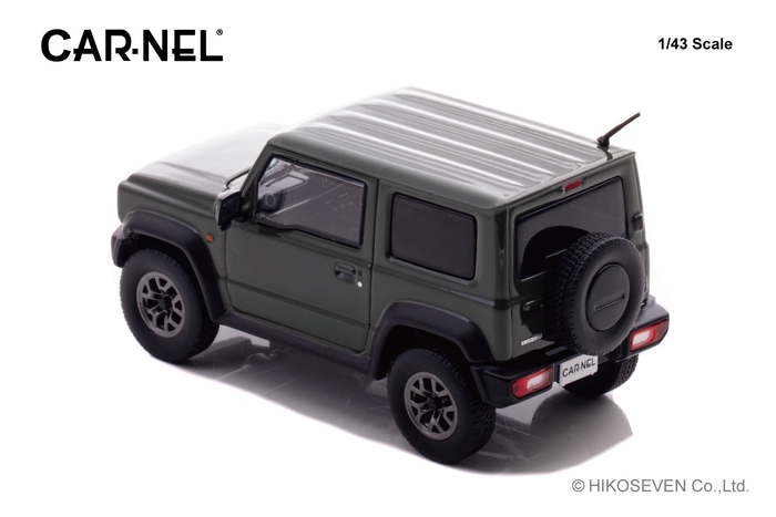 CARNEL 1/43 スズキ ジムニー シエラ JC (JB74W) 2018 Jungle Green:左後