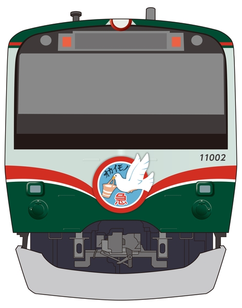 「おかいもの電車」ラッピング車両 横浜側(イメージ)