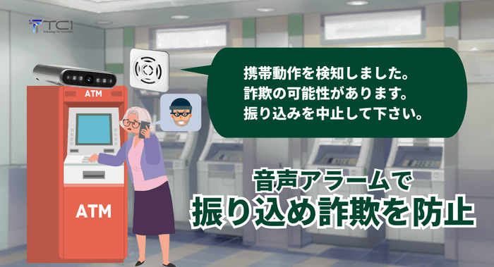 通話動作検知AIカメラで、振り込み詐欺を防止 3