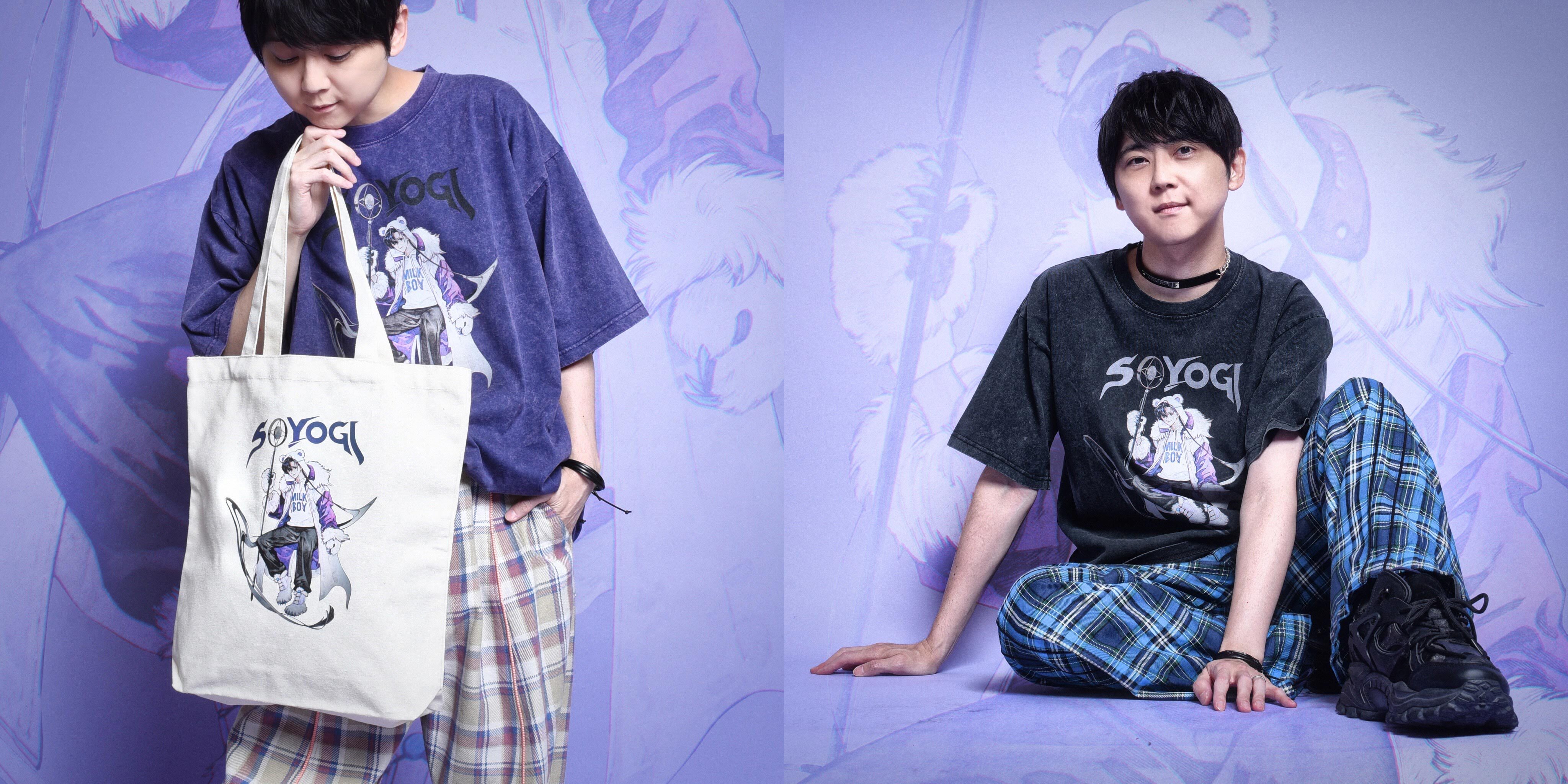 SOYOGI × MILKBOY WASHED TEE 11&#44;000円／SOYOGI × MILKBOY トート&アクキーセット 11&#44;000円(全て税込み)