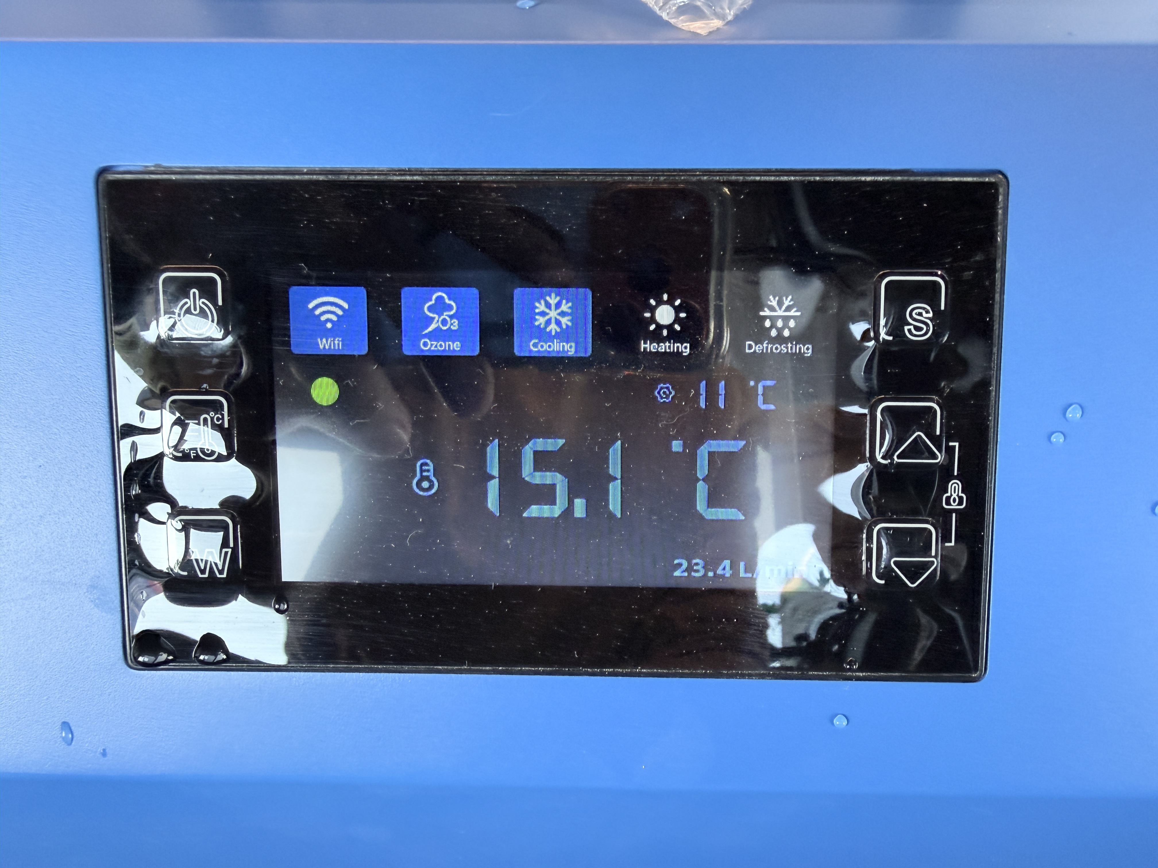 3℃(0℃)まで水冷却が可能