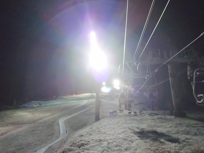 山頂へ向かうリフト