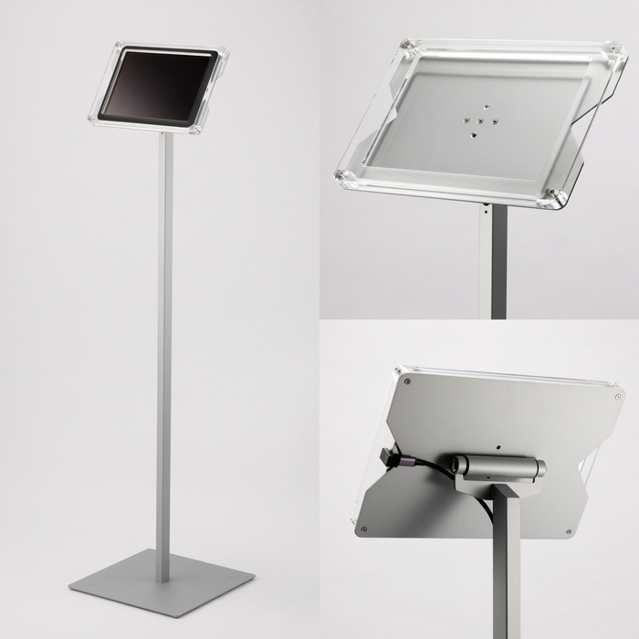 無人受付案内用　iPadフロアスタンド「T5+」
