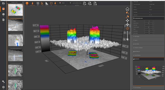 温度分布3Dイメージ　2