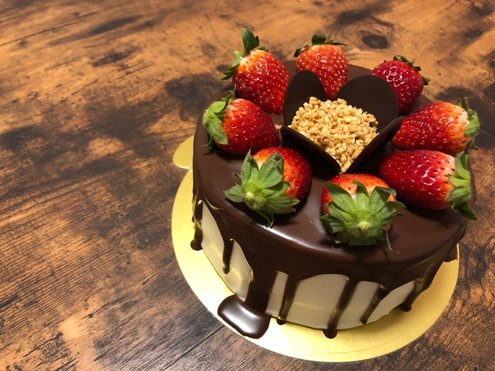 チョコ溶けショート