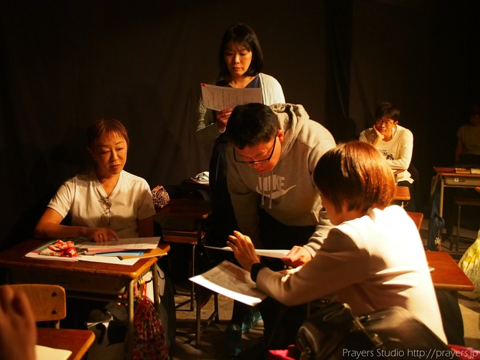 舞台セットの中での「ぷち俳優体験」