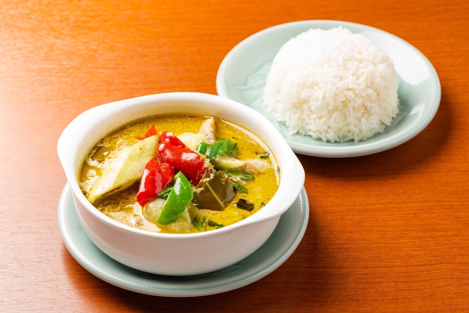 鶏肉のグリーンカレー