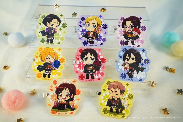 ▲アクリルヘアクリップ(全8種/ランダム) 770円(税込) ※コンプリート版 6,160円(税込)