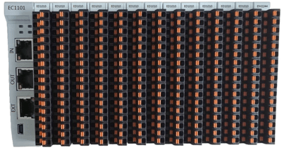 EtherCATスレーブモジュール(コンパクト型組合せ例)